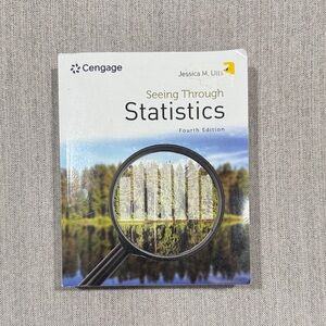 Cengage Seeing Through Statistics Textbook